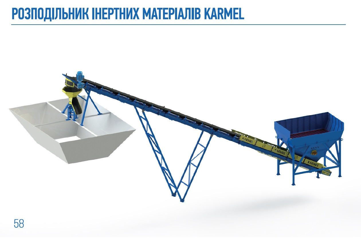 Línea de carga previa de áridos